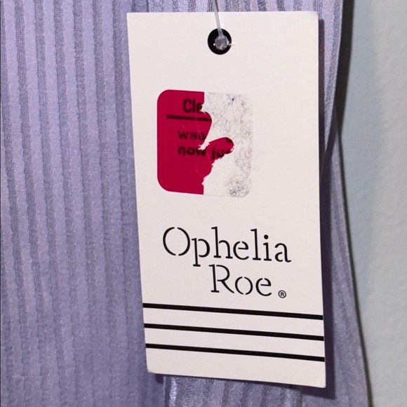 Ophelia Roe Medium Sheer Lavender Striped Sleeveless Top - Picture 5 of 9